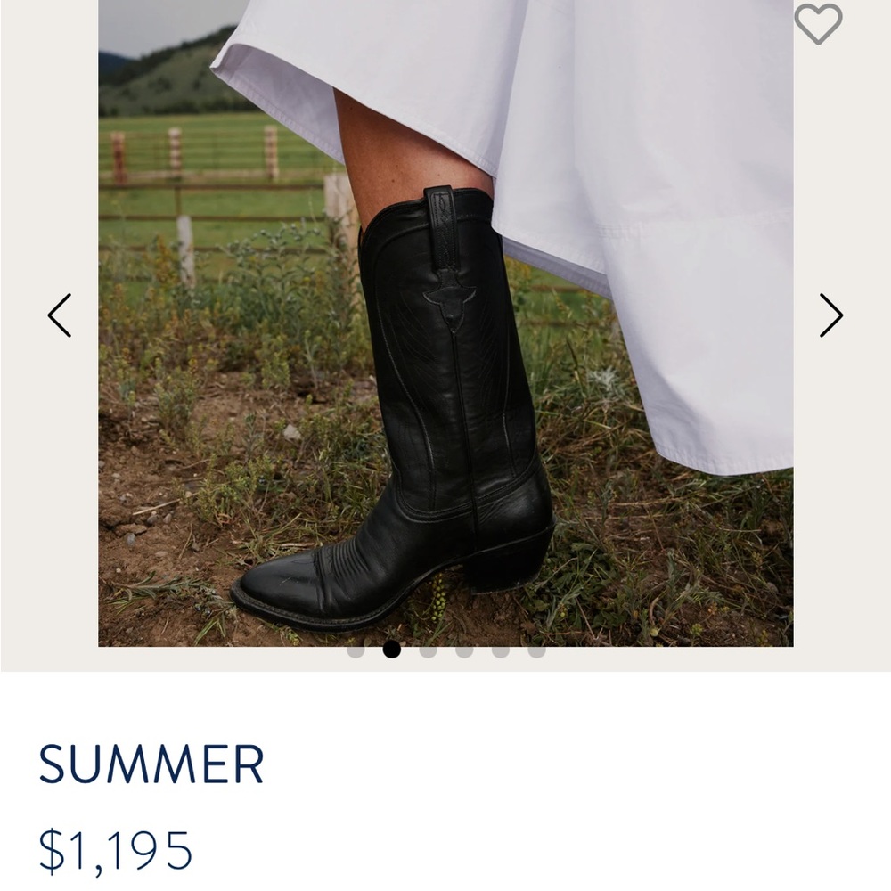 Size 8.5 Lucchese’s “Summer” Cowboy Boot